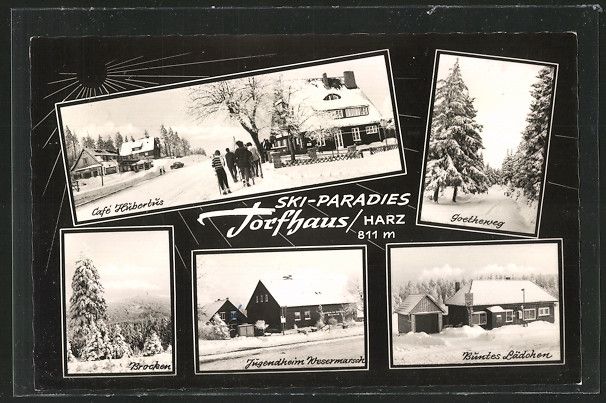 tolle Ak Torfhaus, Cafe Hubertus, Buntes Lädchen, Jugendheim