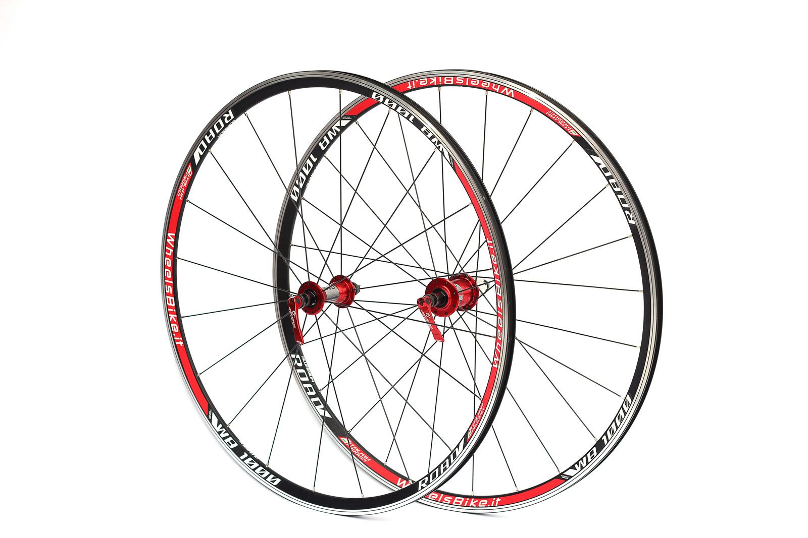 Laufradsatz Wheelsbike WB 1000 SAPIM 28 Campagnolo schwarz/rot