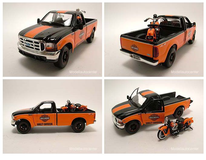 Ford F 350 Super Duty 1999 Pick Up Harley Davidson, Modellauto 124