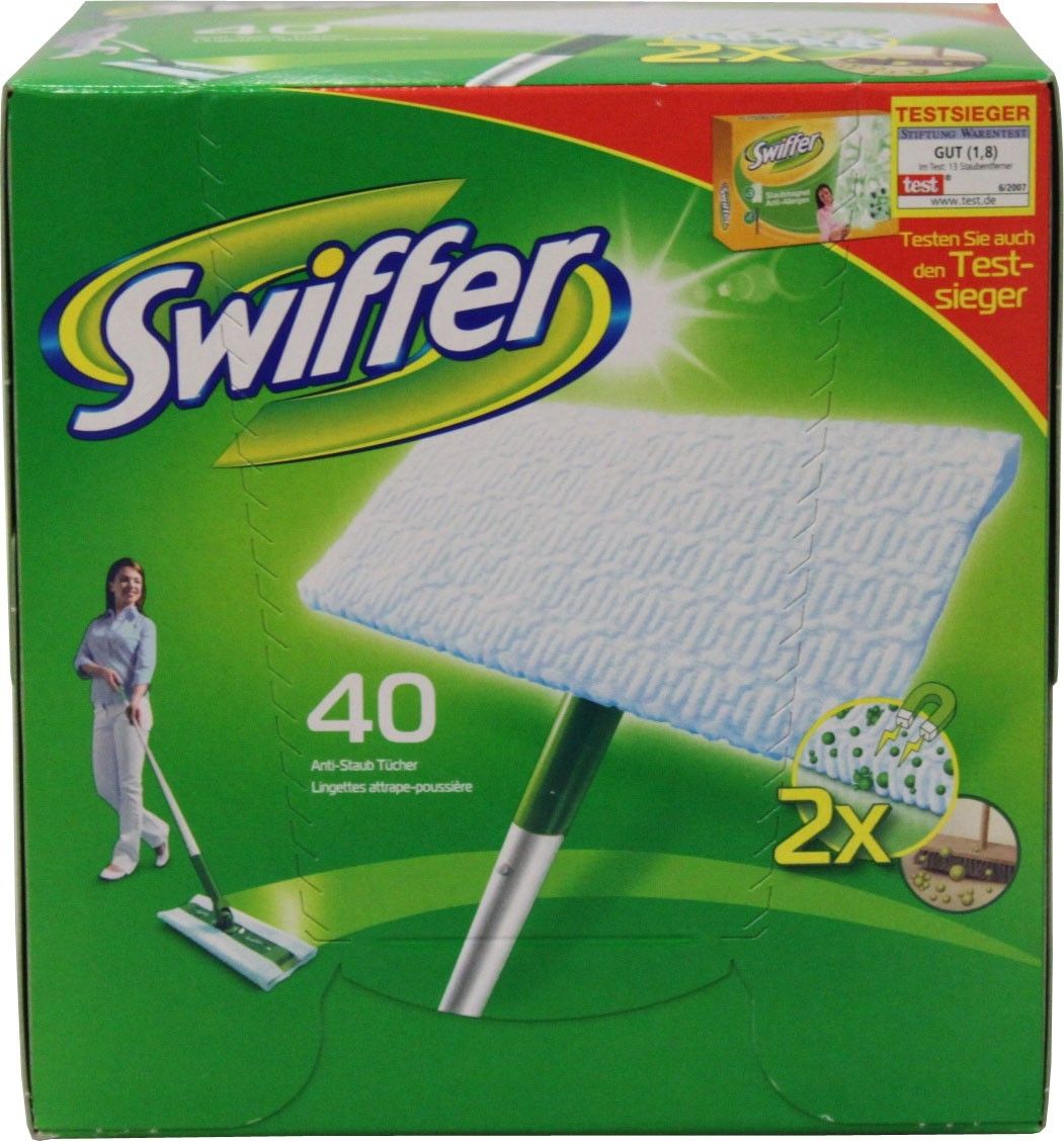 23EUR/1Stk) Swiffer Trocken Wischtücher 40 Stück