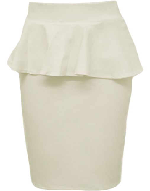 Damen Einfacher Minirock Kurz Dehnbar mit Schößchen Neu Gr. 36 42