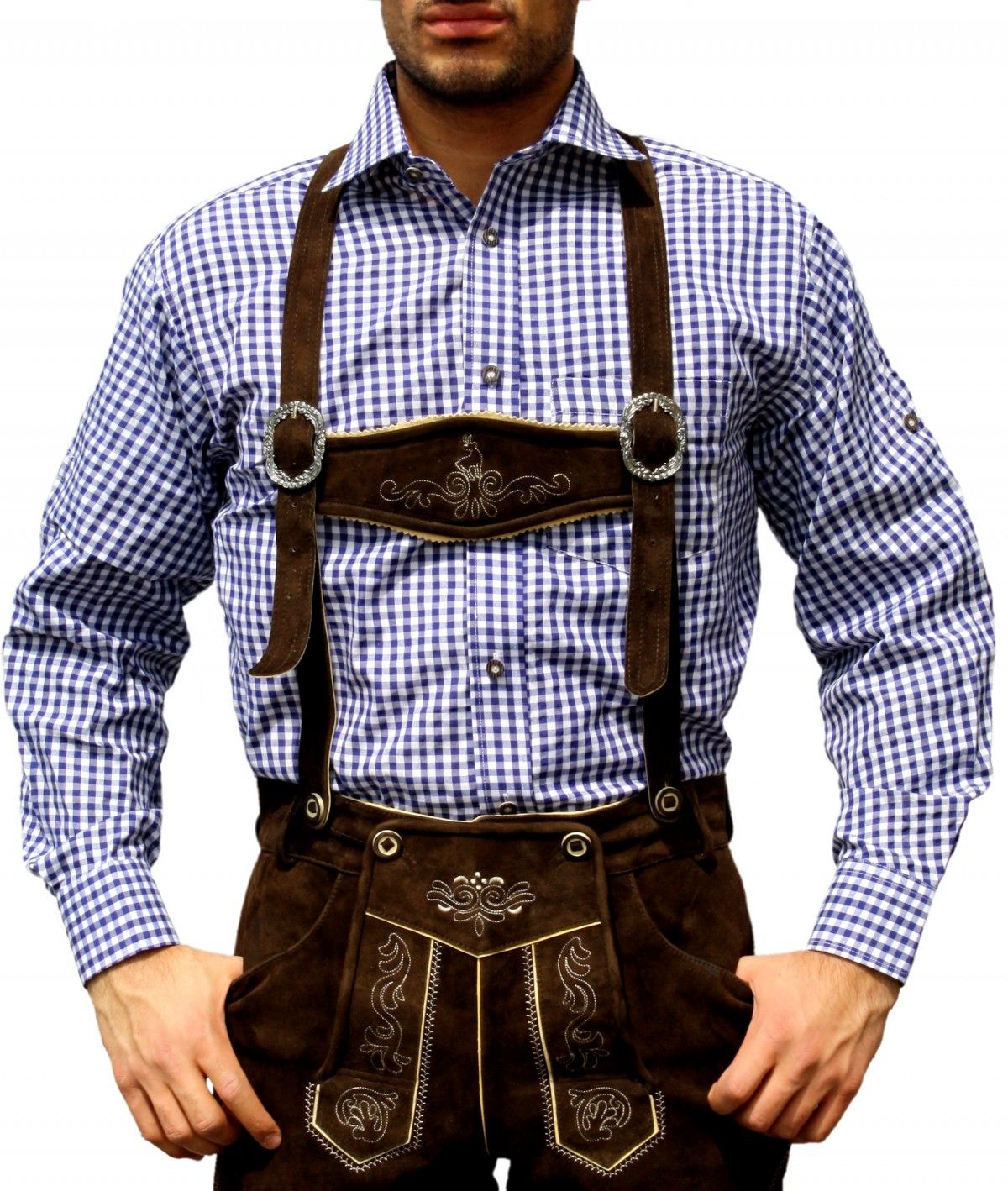 German Wear, Trachtenhemd für Trachtenlederhose oktoberfest/fasching