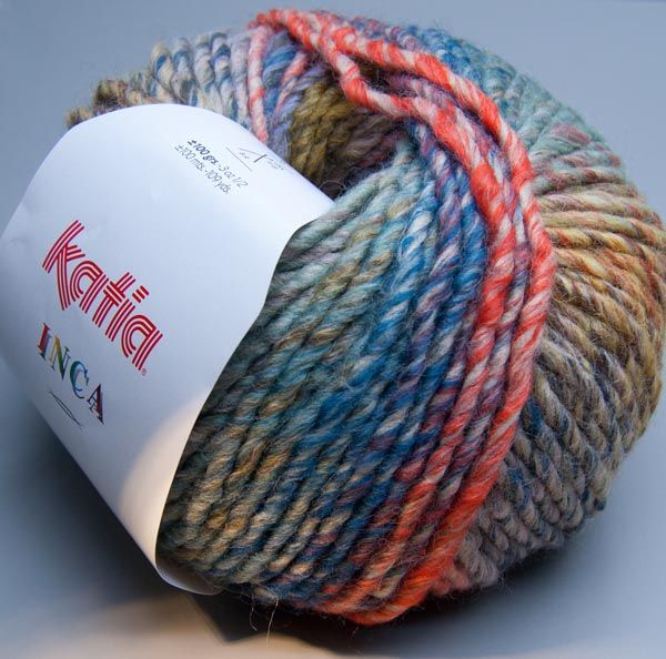 Katia Inca 101 pastell rainbow 100g Wolle