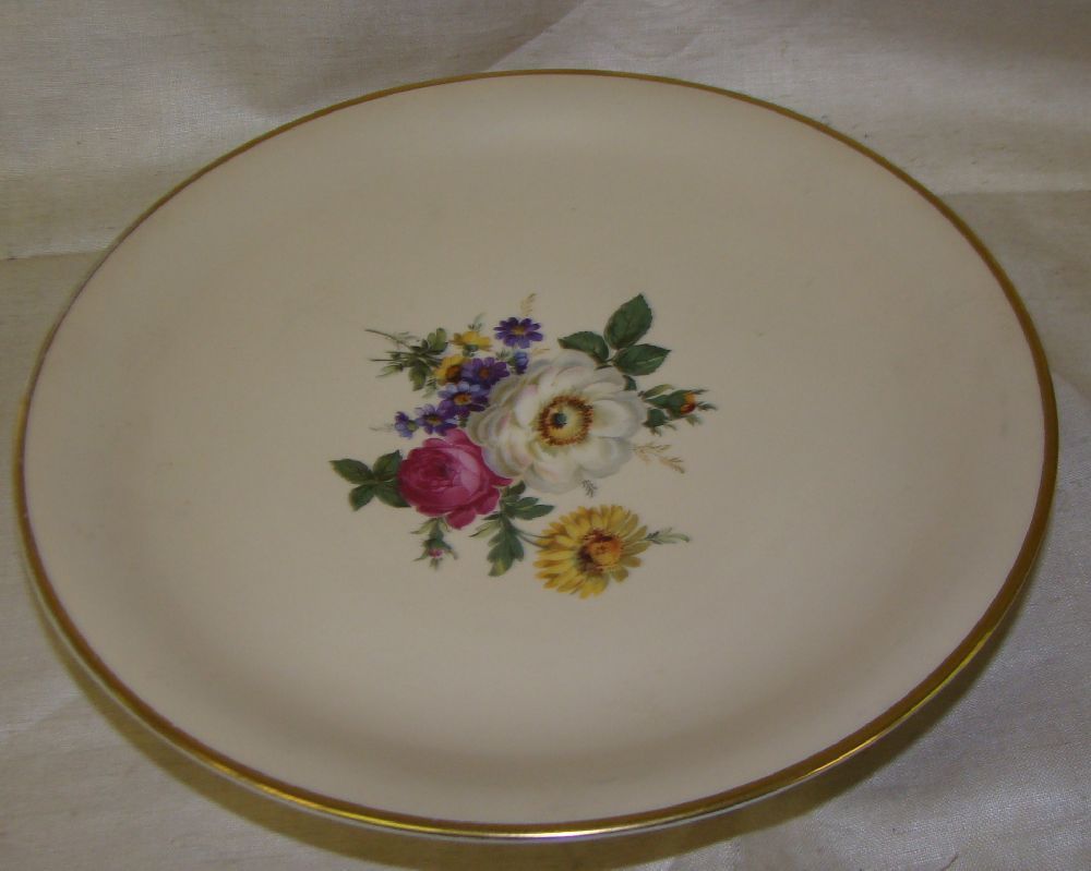 grosse Schale auf Standring Rosenthal Blumen 186/2008