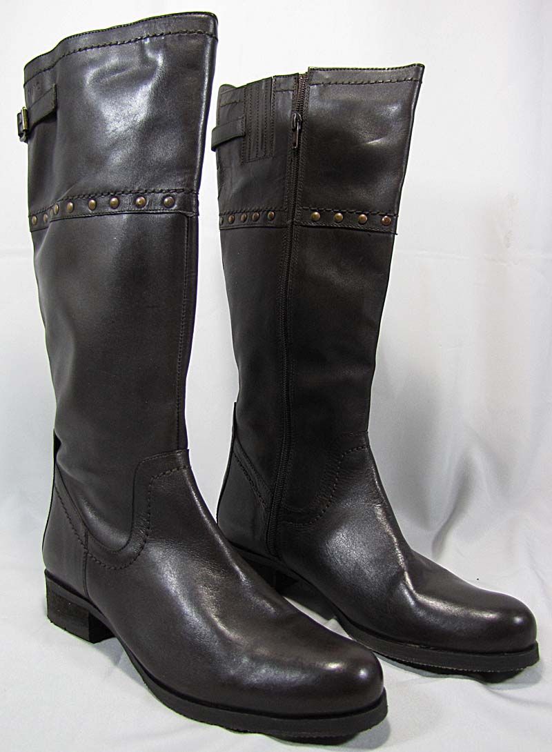 MARC Leder Damen Stiefel Dunkelbraun Gr. 41 + 42 NEU