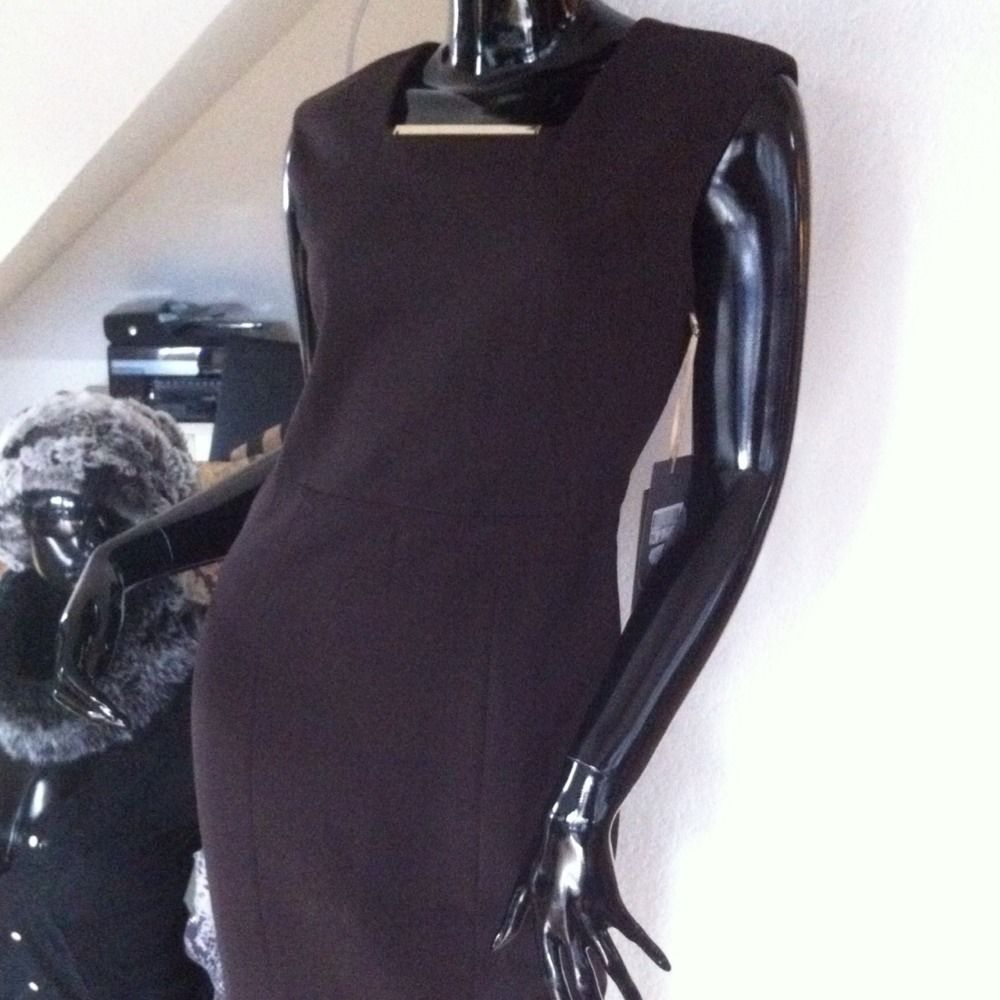 38 Etuikleid Businesskleid braun Messing it. 44 Neu 219,  Dress Zara