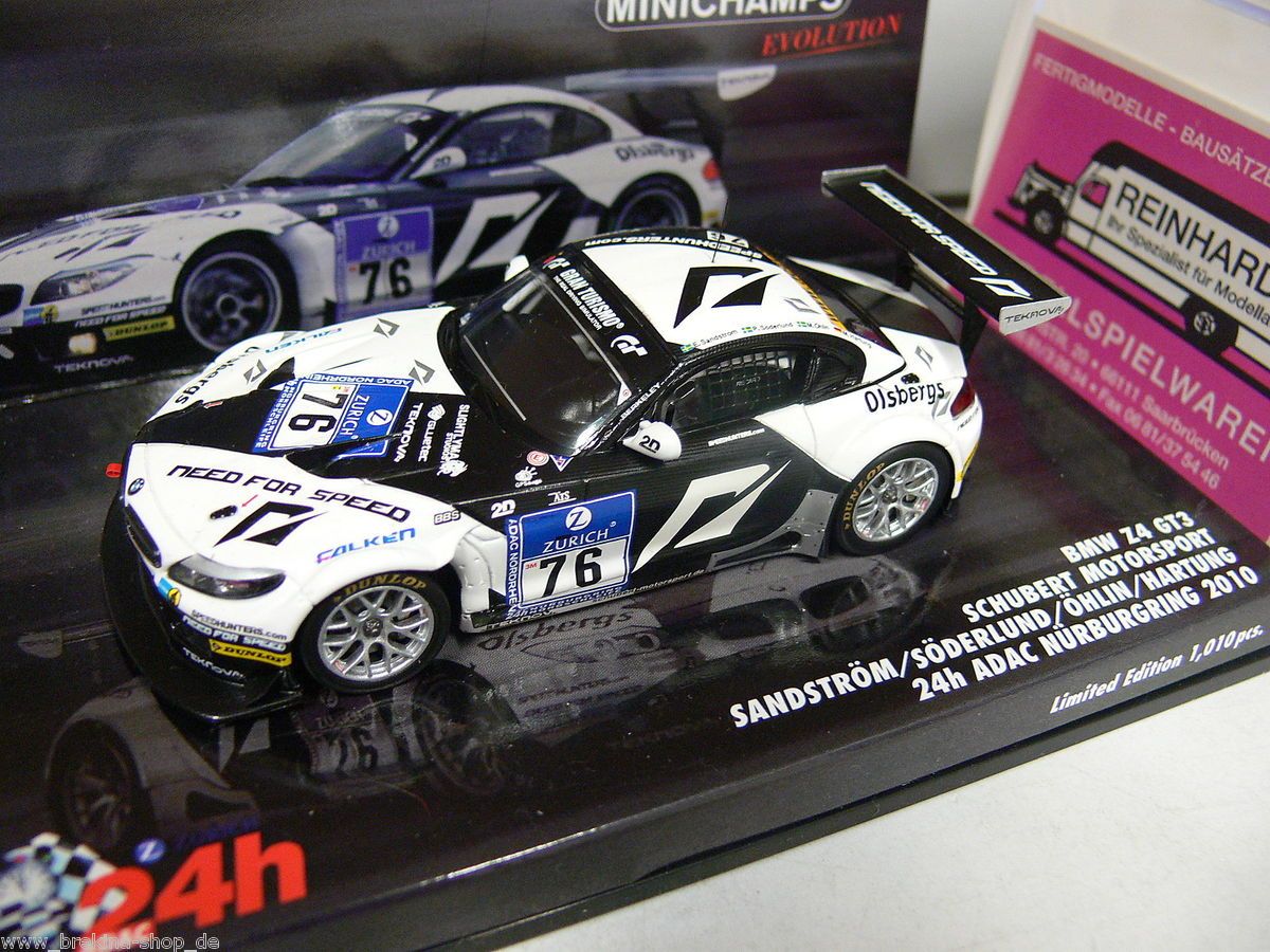 43 Minichamps BMW Z4 GT3 24h Nürburgring 2010 Schubert Motorsport