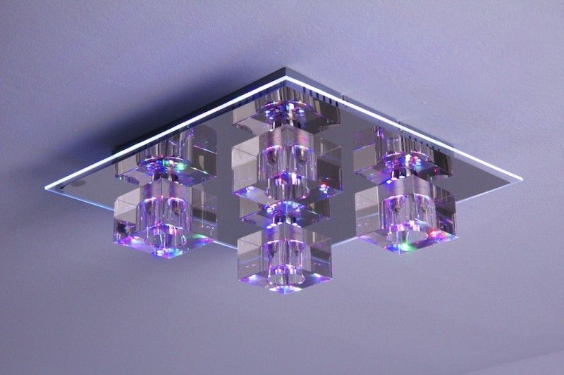 Design Deckenlampe Deckenleuchte LED Farbwechsel mit Fernbedienung