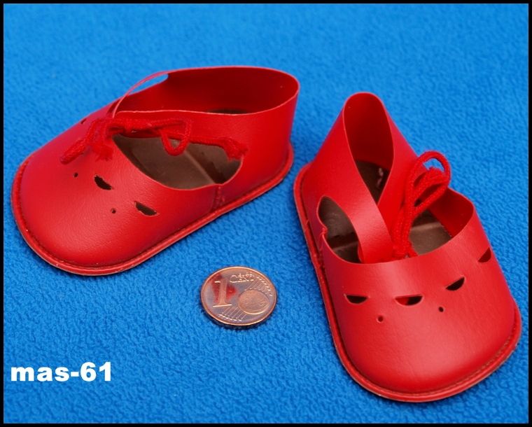 SÜSSE SCHILDKRÖT PUPPENSCHUHE ROT 6/47 PUPPE