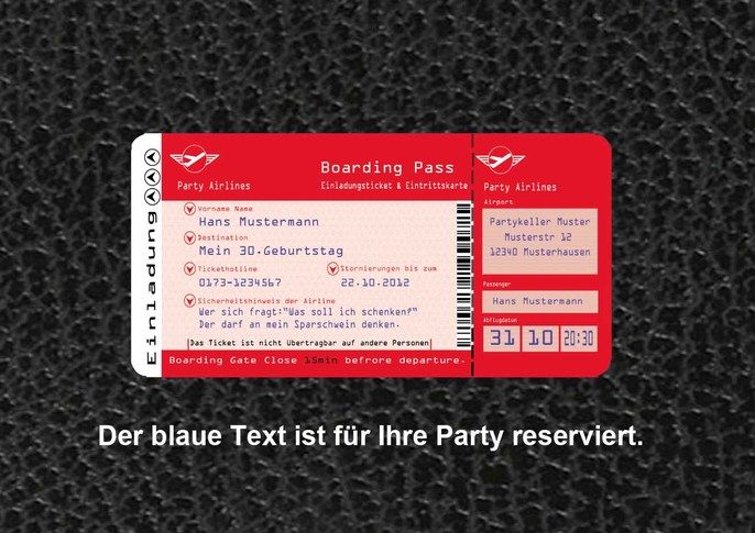 Einladung Geburtstag Einladungskarten 30 40 50 60 witzig