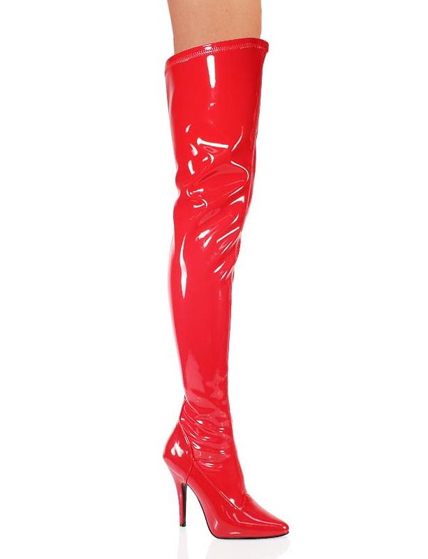 Lack Domina Overknee Stiefel Rot US 15 47,5