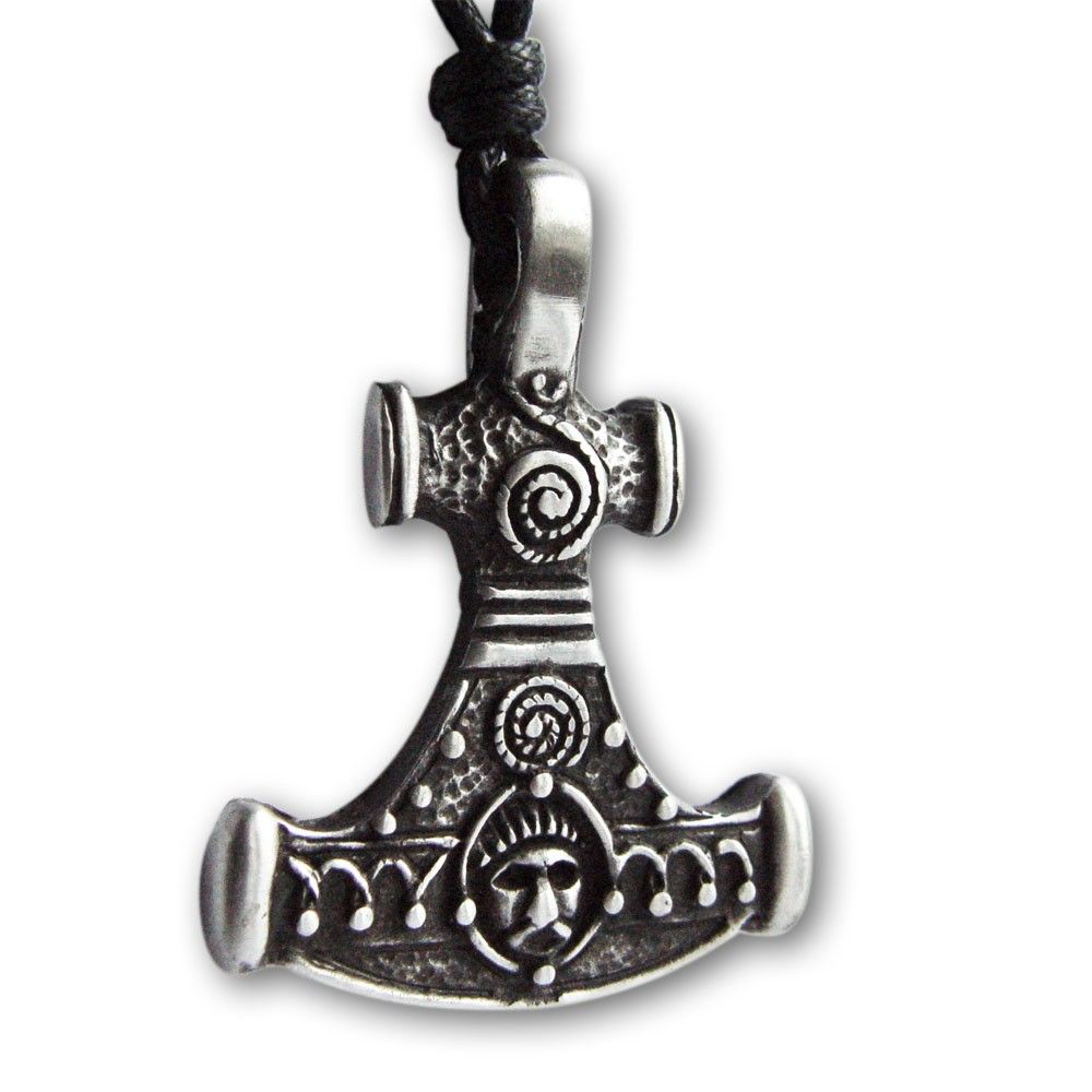 THORS HAMMER KETTE ANHÄNGER KELTEN CELTIC WOTAN ODIN AMULETT WIKINGER