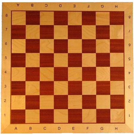 Schach, Schachbrett aus Holz 55 x 55 cm FG 58 mm