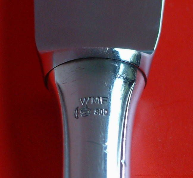 WMF CHIPPENDALE DESSERTMESSER 800 er SILBER ECHTSILBER