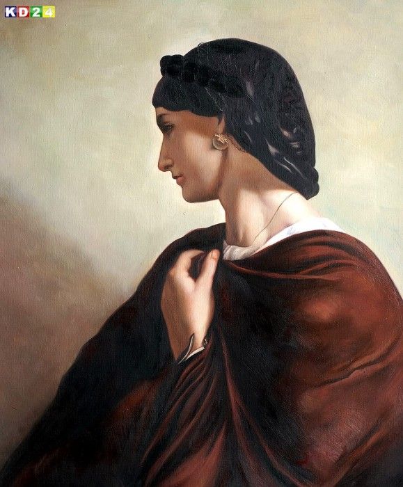 Anselm Feuerbach Portrait of Nanna c70978 50x60cm