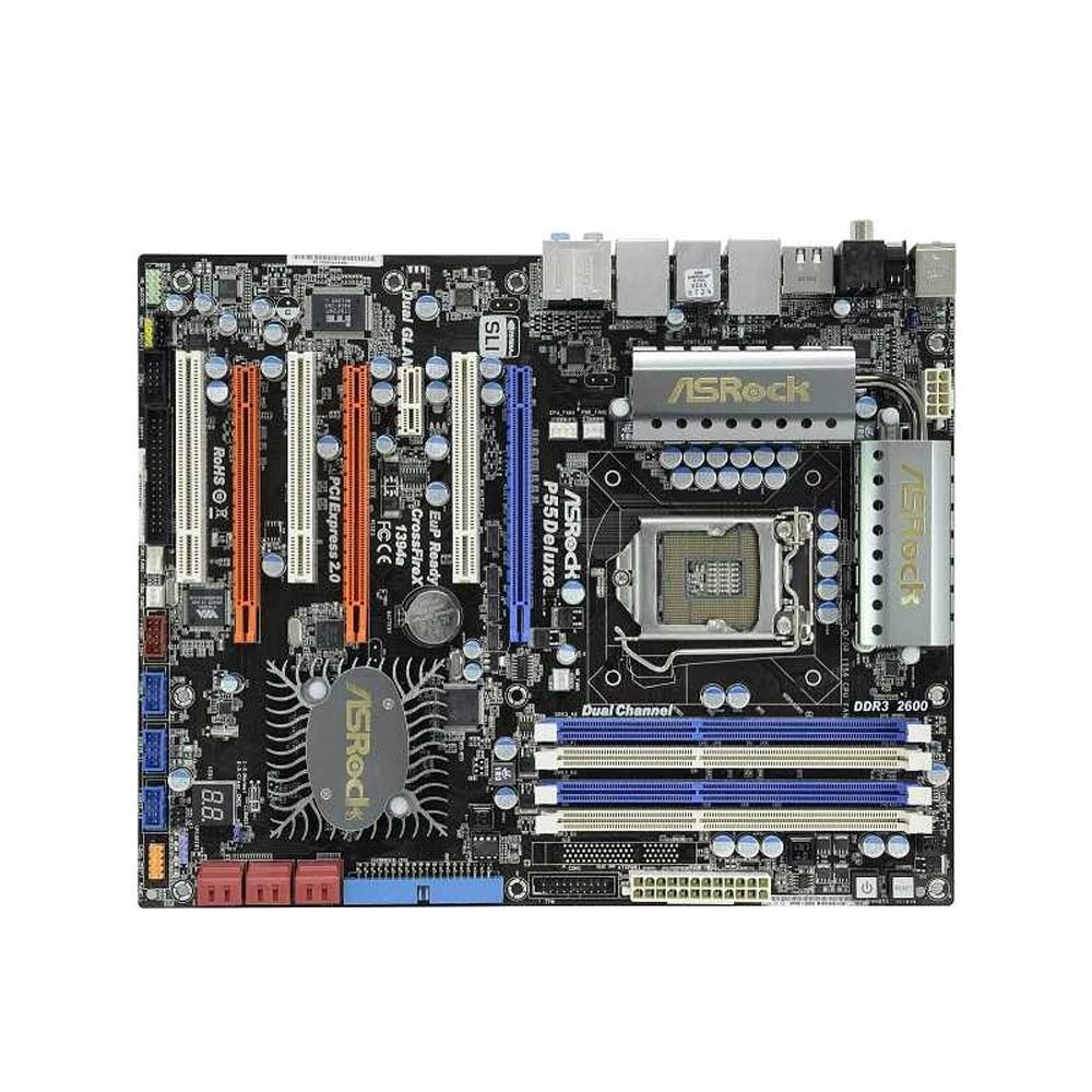 Asrock Mainboard Motherboard P55 Deluxe ohne Blende