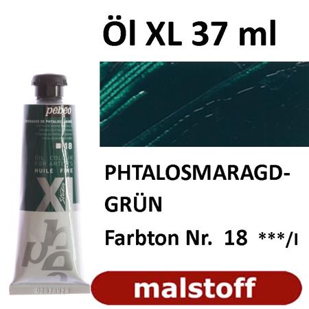 Ölfarbe Tube 37ml Smaragdgrün Pebeo Grün (8,78€/100ml)