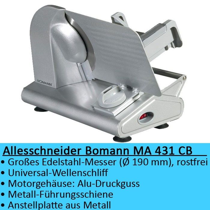 NEU Vollmetall Schneidemaschine Allesschneider Brotmasc