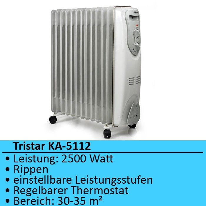 Olradiator Elektroheizung Elektro Heizgeraet Olheizung Mobil 2500 Watt