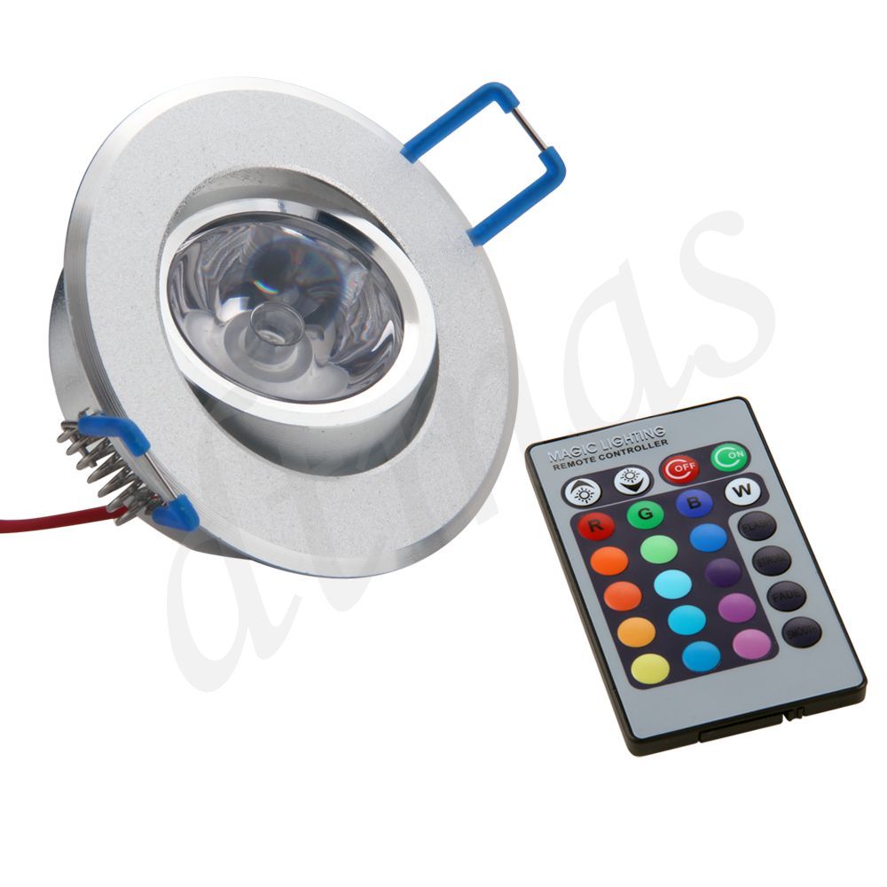 LED Einbaustrahler Einbauleuchte RGB Decken Spot Leuchte m