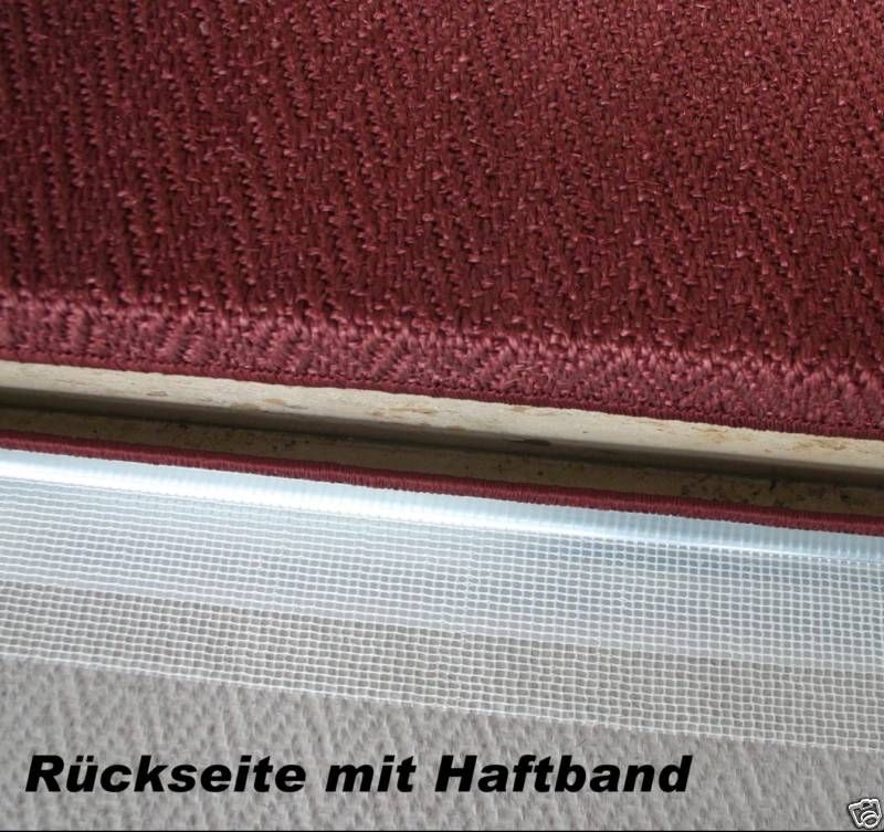 Treppen Stufenmatte SISAL *FG Bordeaux* 65x23 rechteck