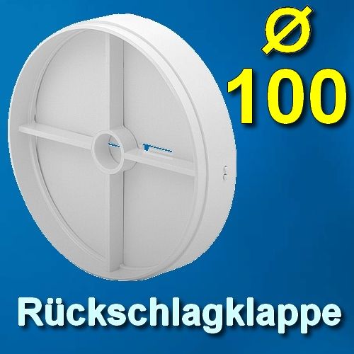 Lüfter Rückschlagklappe Lüftungsrohr Ø 100 mm 70961