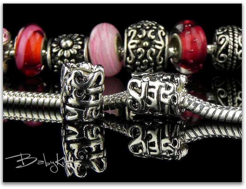 Original BabyKiss Bead   Schwester   Silber Element Zwischenelement