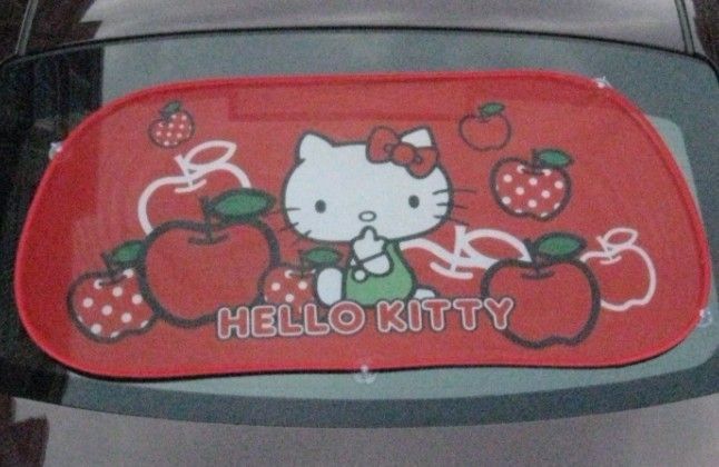 Falten Sie Sonnenschutz Sonnenblende 102*44 Hello Kitty rot