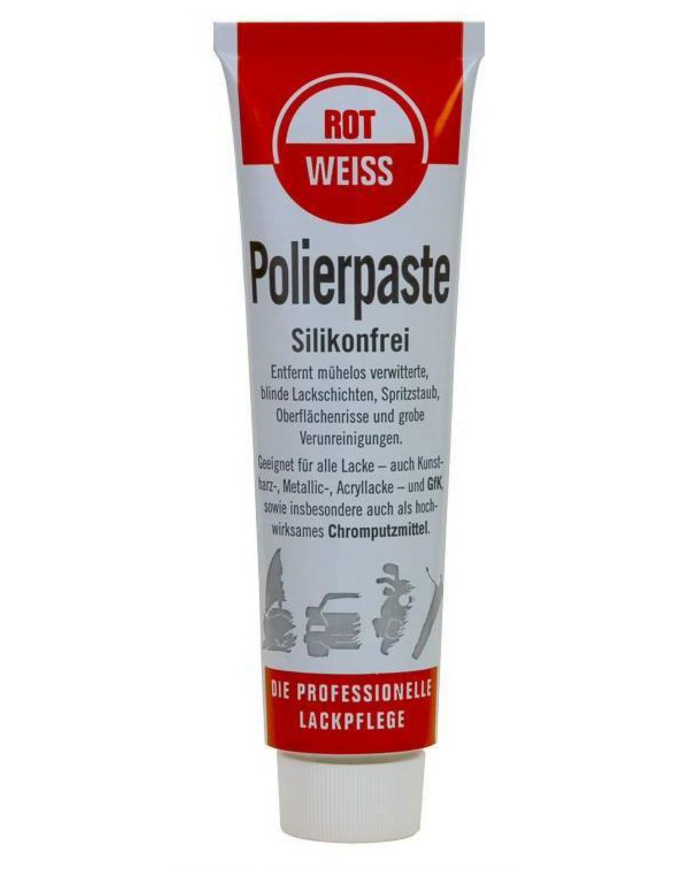 Rot Weiss Polierpaste 100 ml Poliermittel Lackreiniger