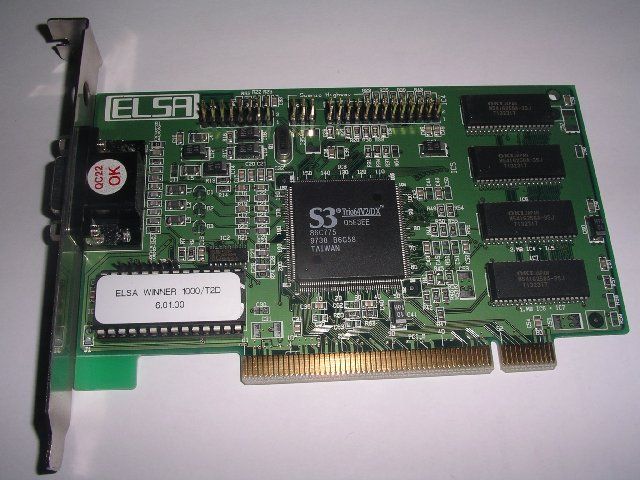 PCI  Grafikkarte ELSA Winner 1000 T2D S3Trio64V2 DX 2MB