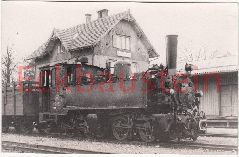 Foto Dampflok Schmalspur 99 637 Bellingrodt Buchau BW Aulendorf K05