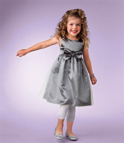 AV6°5816 SÜßES TÜLL   KLEID VON CFL IN SILBER GR 104 NEU