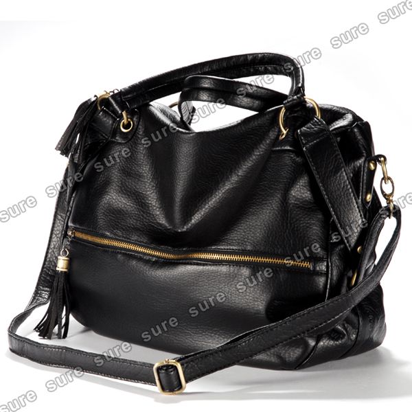 Punk Style Damen Tasche Tragetasche Schultertasche Fransen Kunst_Leder