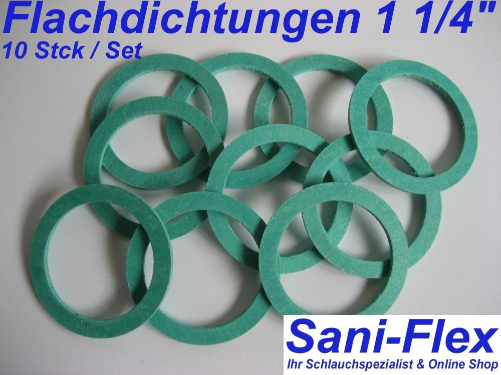 Flachdichtung1 1/4, Klingersil C 4400, Sanitär, 10 Stück / Set