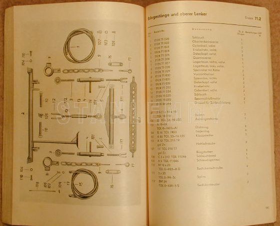 Ersatzteilkatalog Geräteträger RS09 GT 124 RS 09 Traktor orig