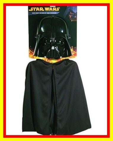 Kinder Kostüm Star Wars Darth Vader Maske Cape 116 128