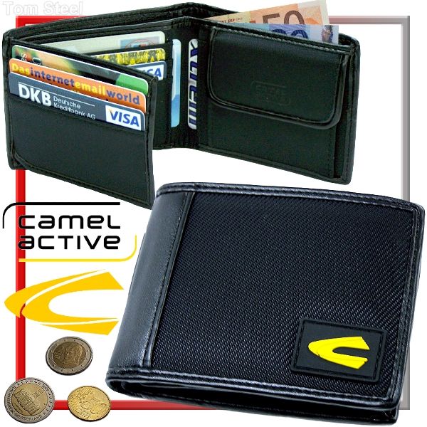 CAMEL ACTIVE KLEINE LEICHTE SPORTLICHE NYLON GELDBÖRSE