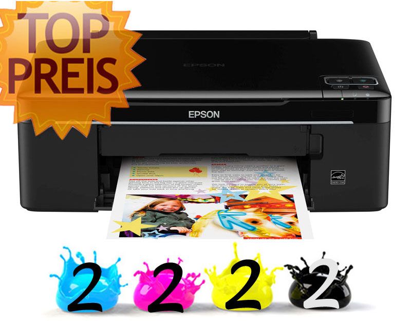 Epson Stylus SX130 Multifunktionsgerät Drucker + 8 Patronen + USB