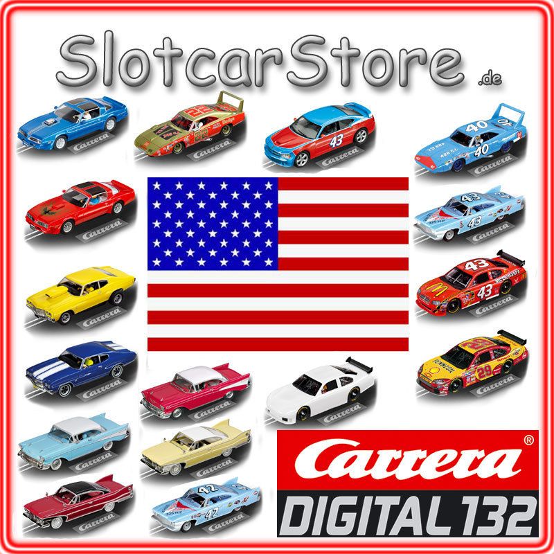 Carrera DIGITAL 132 Auto nach Wahl aus USA Sortiment