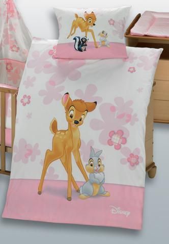 BABYBETTWÄSCHE KINDERBETTWÄSCHE BAMBI 100X135 LINON