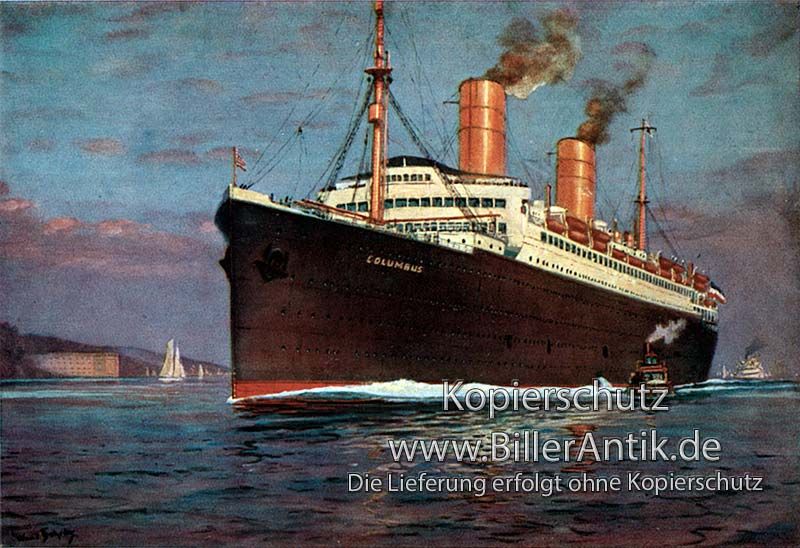 des Norddeutschen Lloyd Hans Bohrdt Transatlantik MaritimA3 136