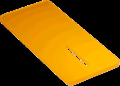 Aufstellplatte für 132 Slotcar aus Plexiglas® Orange