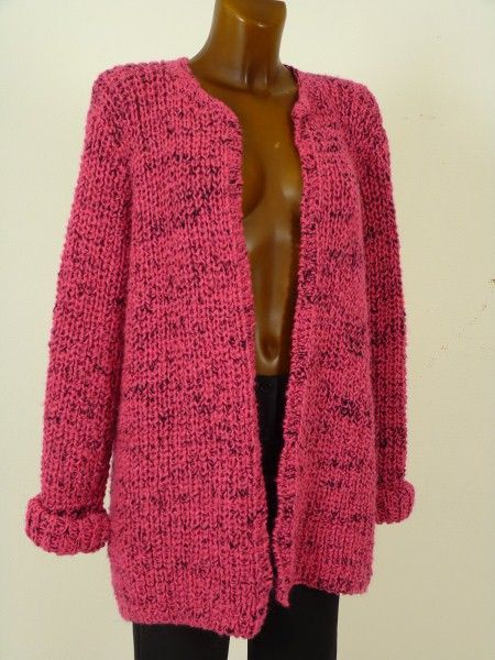 LOUIS LONDON STRICKJACKE pink Gr. 44 LUXUS PUR /WG134