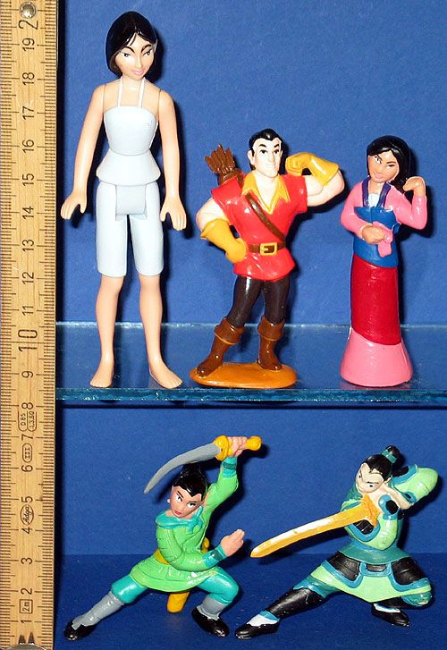 Mulan === 5 x Walt Disney Figuren Asien Kämpfer