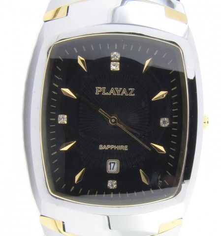 PLAYAZ*TUNGSTEN*WOLFRAM*TITAN HART*BLING*GOLD*ICED OUT UHR*SAPPHIRGLAS