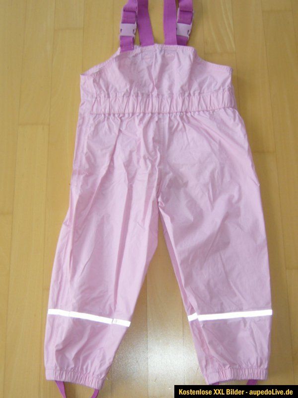 IMPIDIMPI Matschhose Regenhose Buddelhose ungefüttert Gr 98/104 rosa