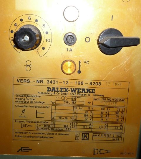 DALEX CGL 152 Schutzgasschweissgerät aus aus Bundeswehrbestand