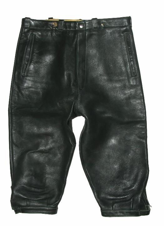 Kniebund  LEDERHOSE aus GLATTLEDER dkl.  grün ca. Gr. 152/158