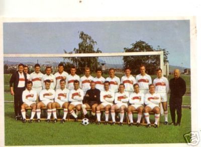 Mannschaftsbild VfB Stuttgart Bergmann SB 65 66 Nr.161