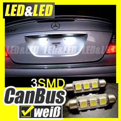 LED Kennzeichenbeleuchtung XENON Mercedes ML  W164 C5W